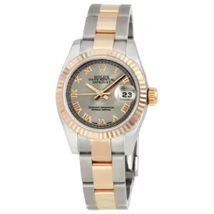 Rolex Lady Datejust 26 Grey Dial Stainless Steel and 18K Everose Gold Oyster Bracelet Automatic Watch 179171GYRO