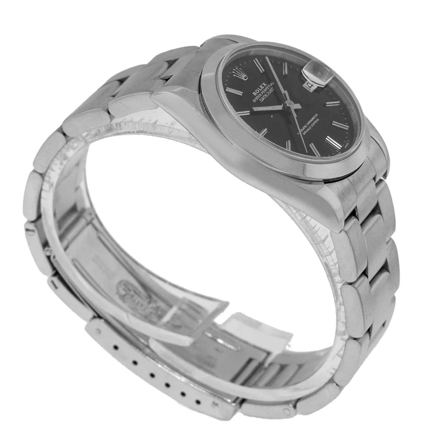 Rolex Lady-Datejust 31mm Stainless Steel Black Index Dial & Smooth Bezel 68240