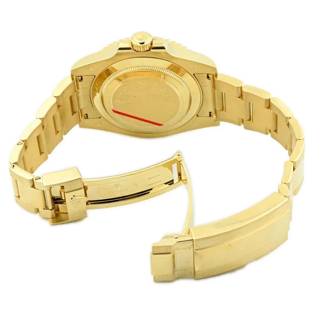 Rolex Men's Submariner Date 18K Yellow Gold 40mm Blue Dot Dial Watch Reference #: 116618LB