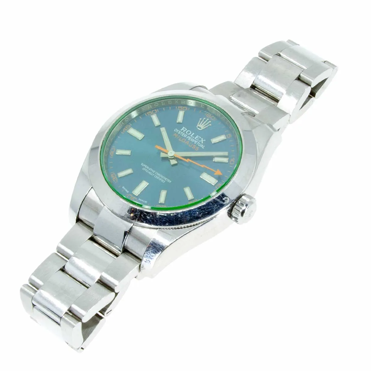 Rolex Milgauss Blue Dial Unpolished