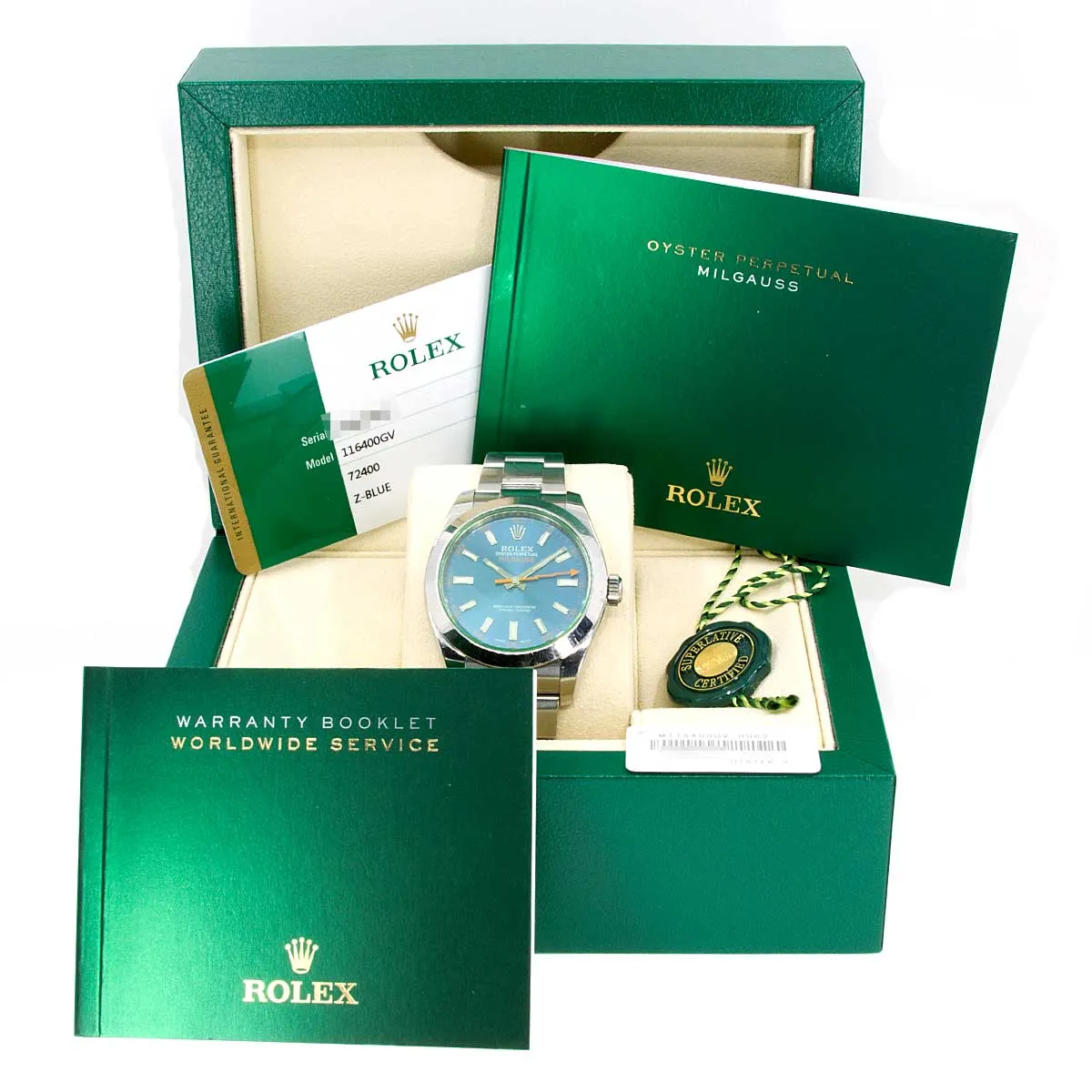 Rolex Milgauss Blue Dial Unpolished