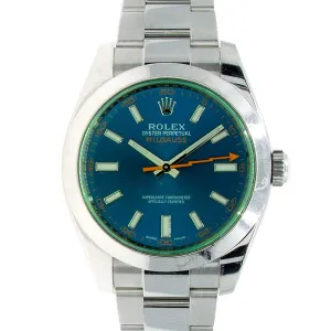 Rolex Milgauss Blue Dial Unpolished