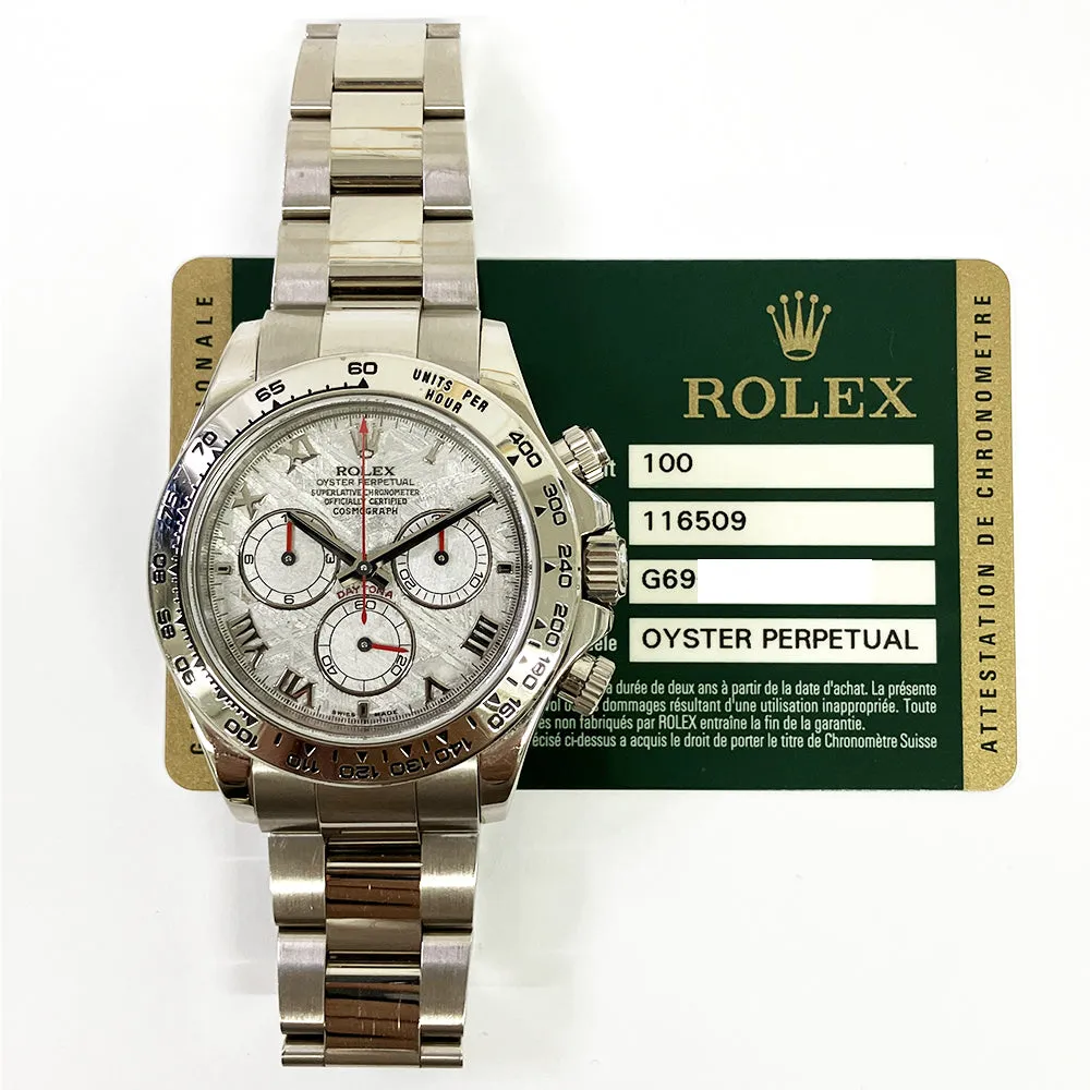 Rolex Oyster Perpetual 116509 Meteorite Dial Oct 2012