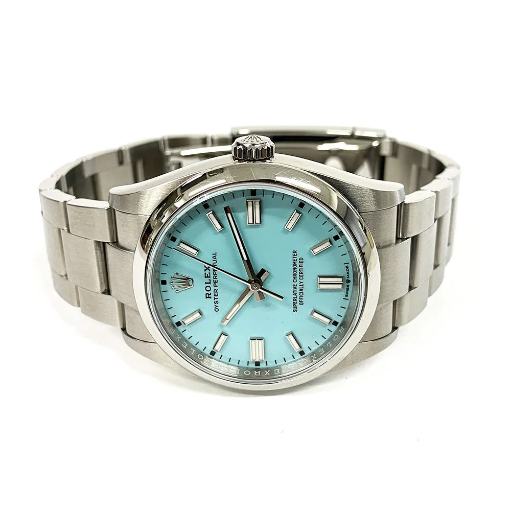 Rolex Oyster Perpetual 126000 Turquoise Dial Mar 2024