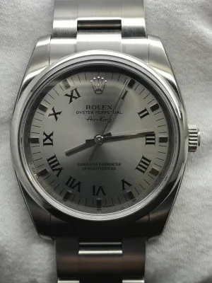 Rolex Oyster Perpetual 34mm 114200 Silver Dial Automatic Watch
