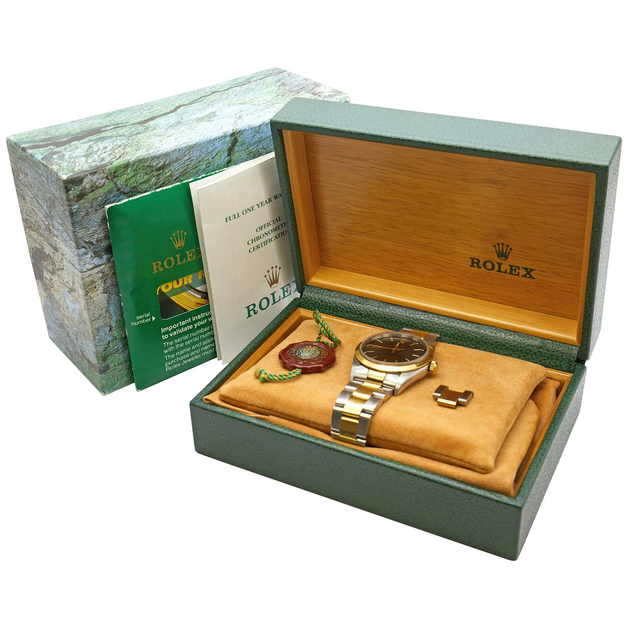 Rolex Oyster Perpetual 34mm 14203 Blue Dial Automatic Watch
