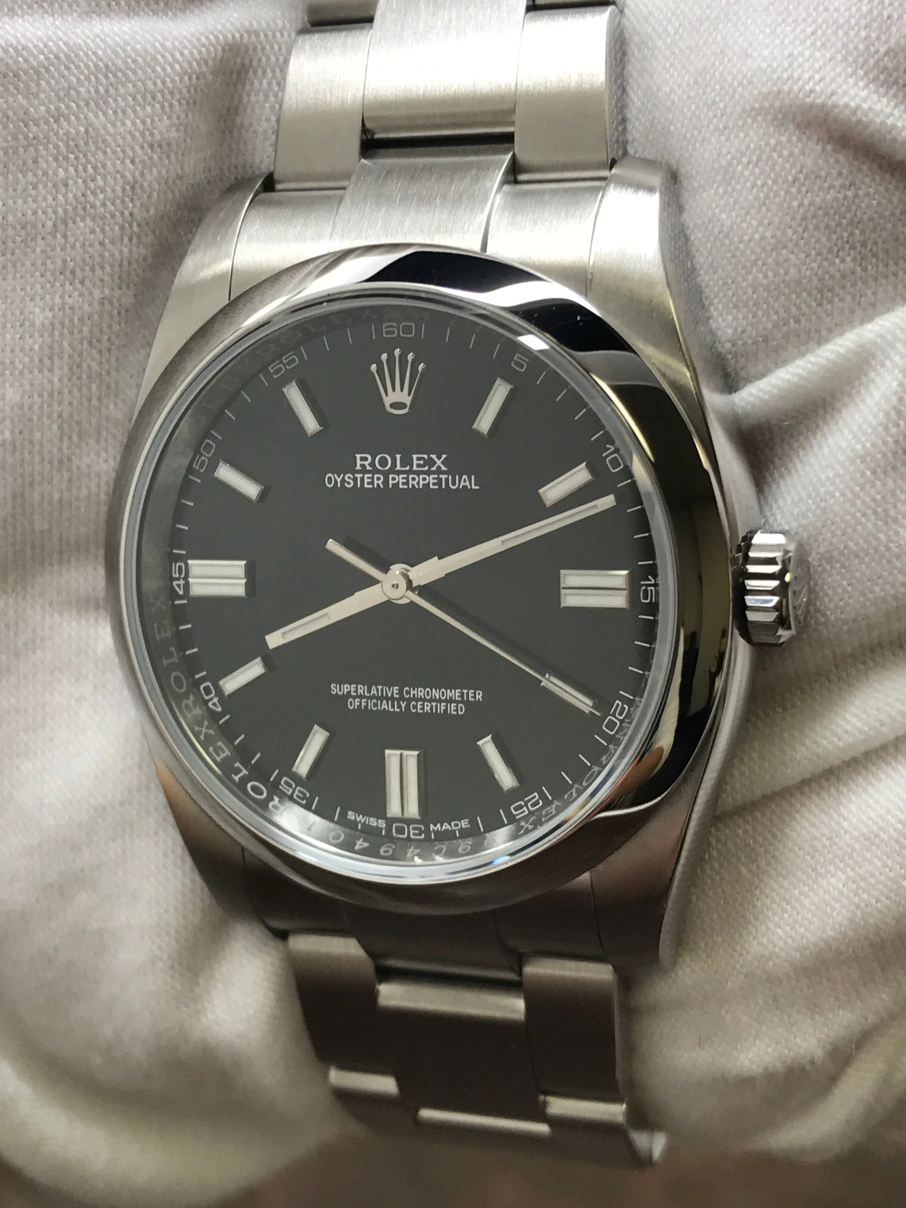 Rolex Oyster Perpetual 36mm 116000 Black Dial Automatic Watch