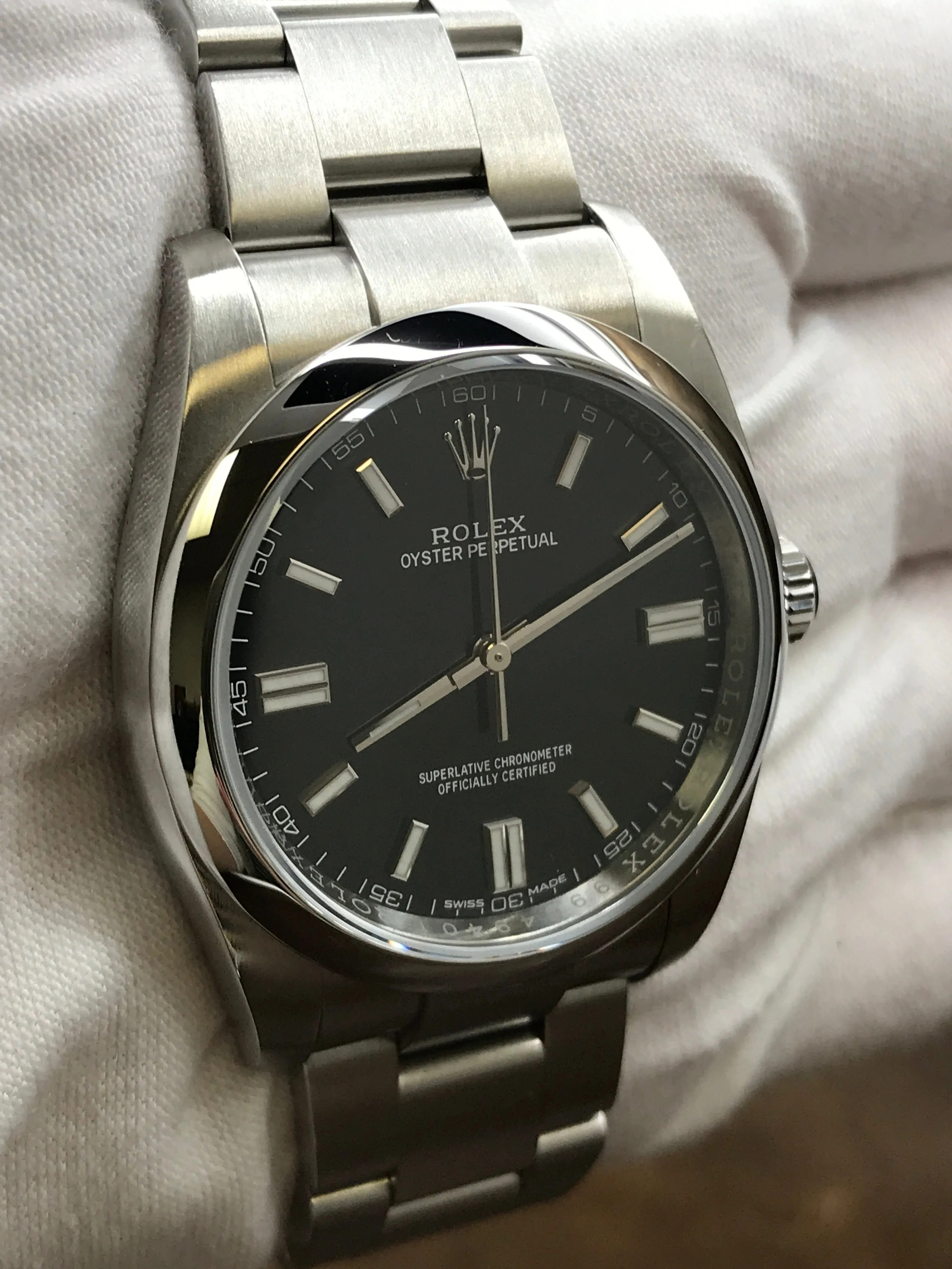 Rolex Oyster Perpetual 36mm 116000 Black Dial Automatic Watch