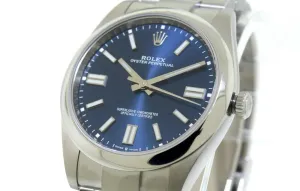 Rolex Oyster Perpetual 41mm Stainless Steel Blue Index Dial 124300
