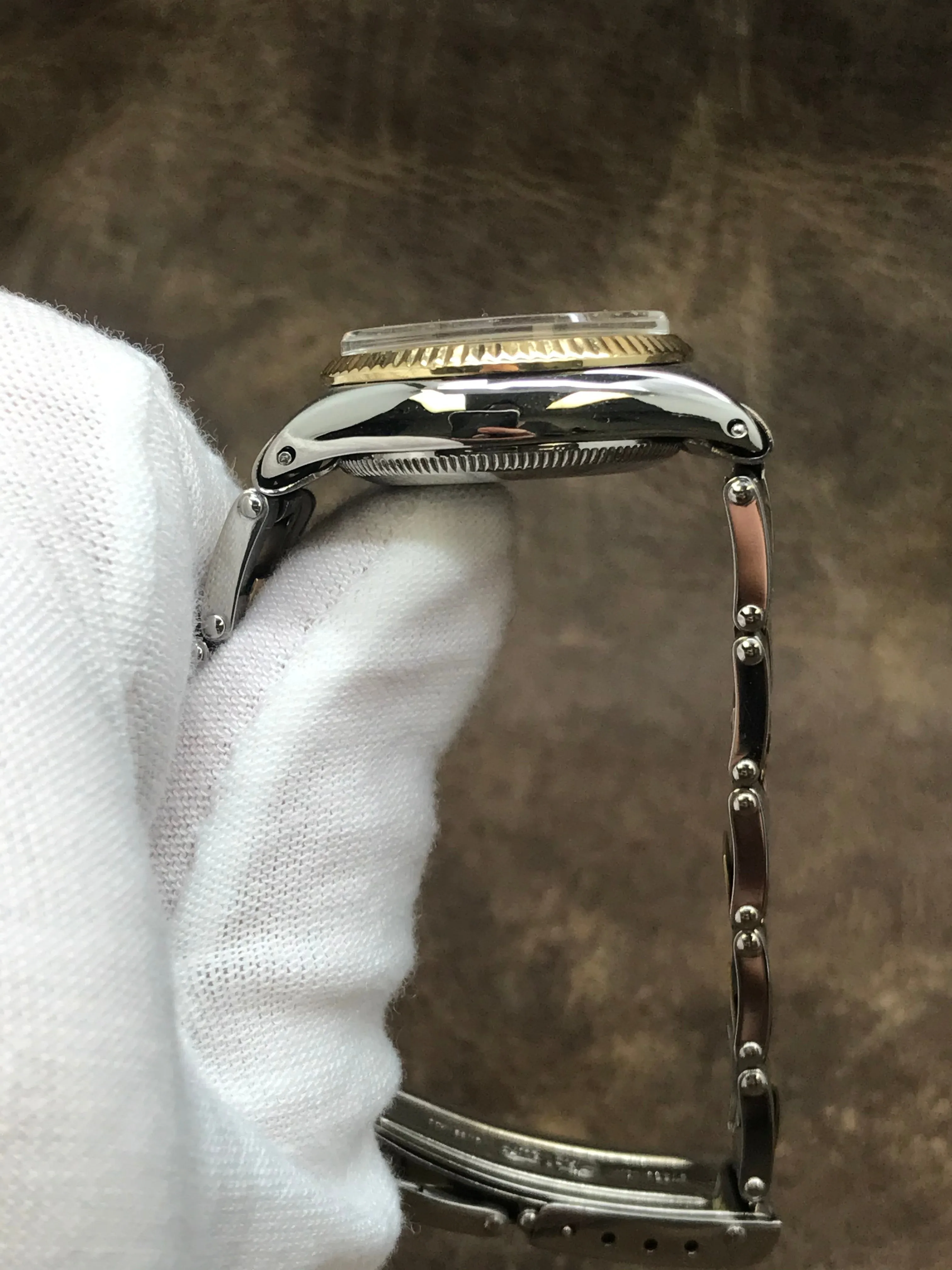Rolex Oyster Perpetual 6619 Champagne Dial Automatic Women's Watch