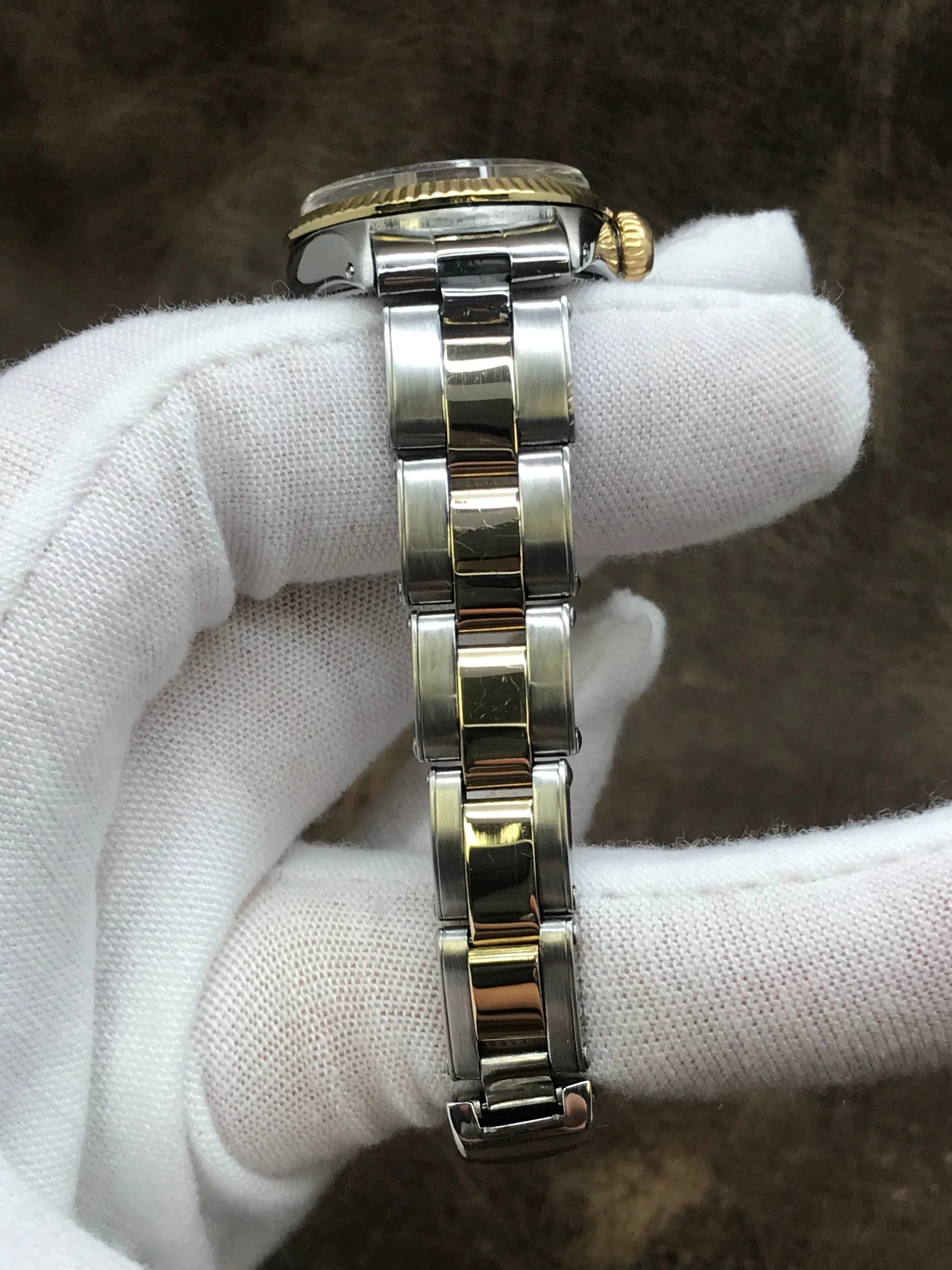 Rolex Oyster Perpetual 6619 Champagne Dial Automatic Women's Watch