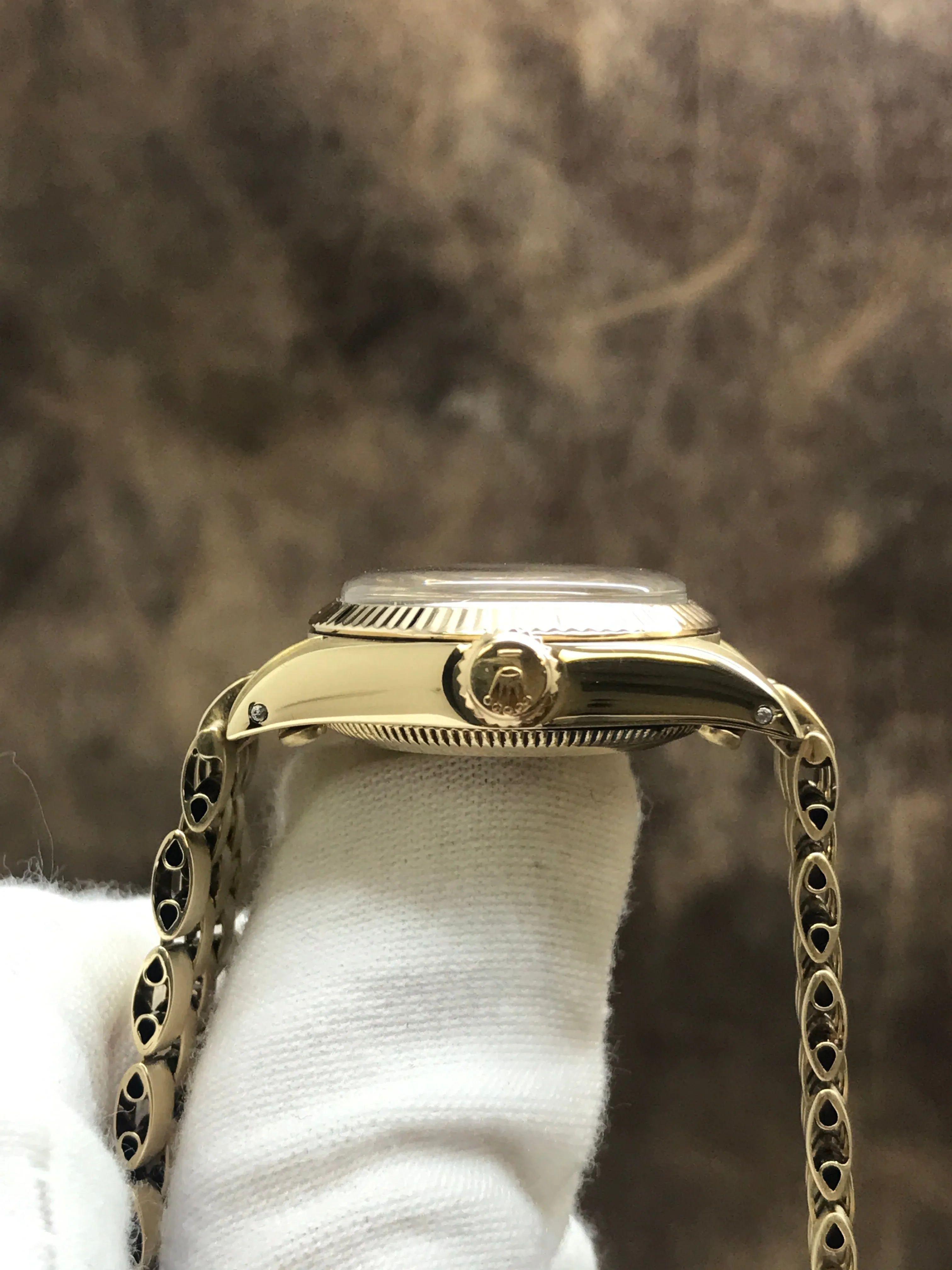 Rolex Oyster Perpetual 6719 Champagne Dial Automatic Women's Watch