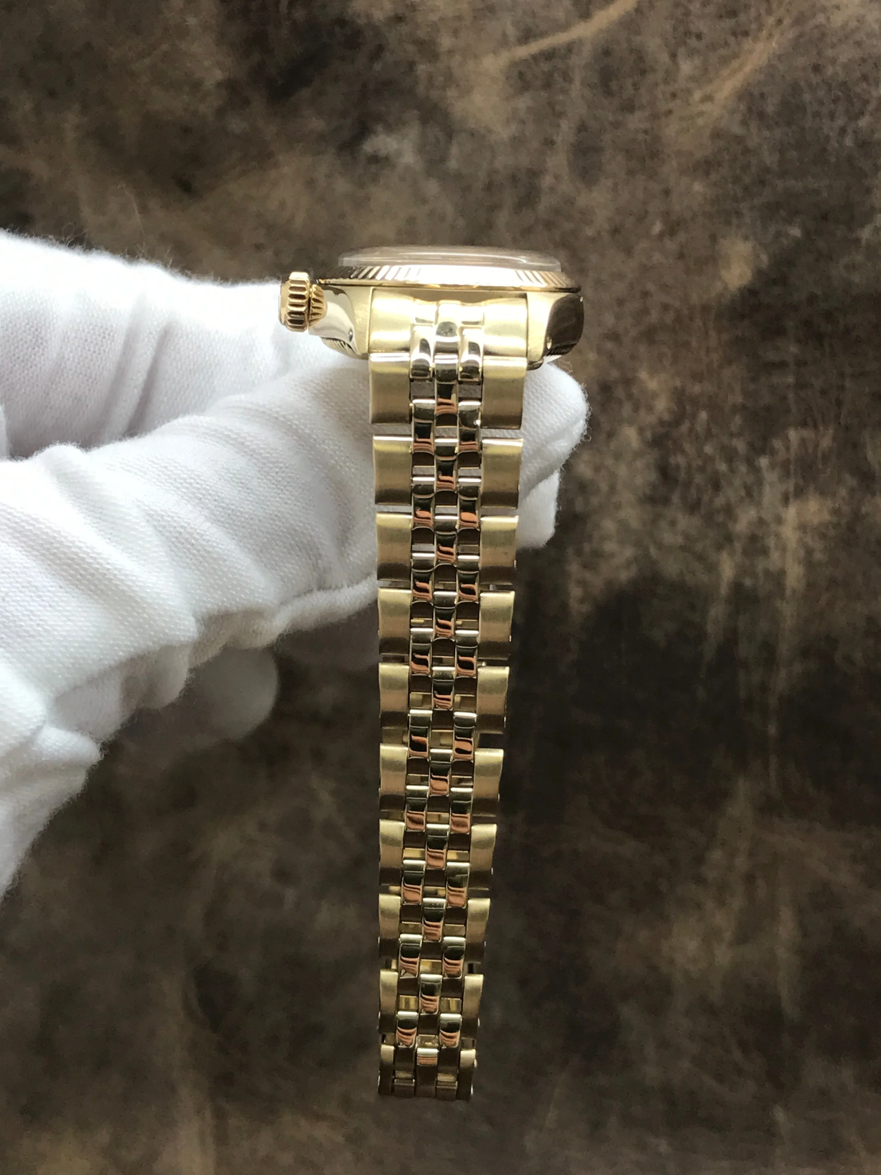 Rolex Oyster Perpetual 6719 Champagne Dial Automatic Women's Watch