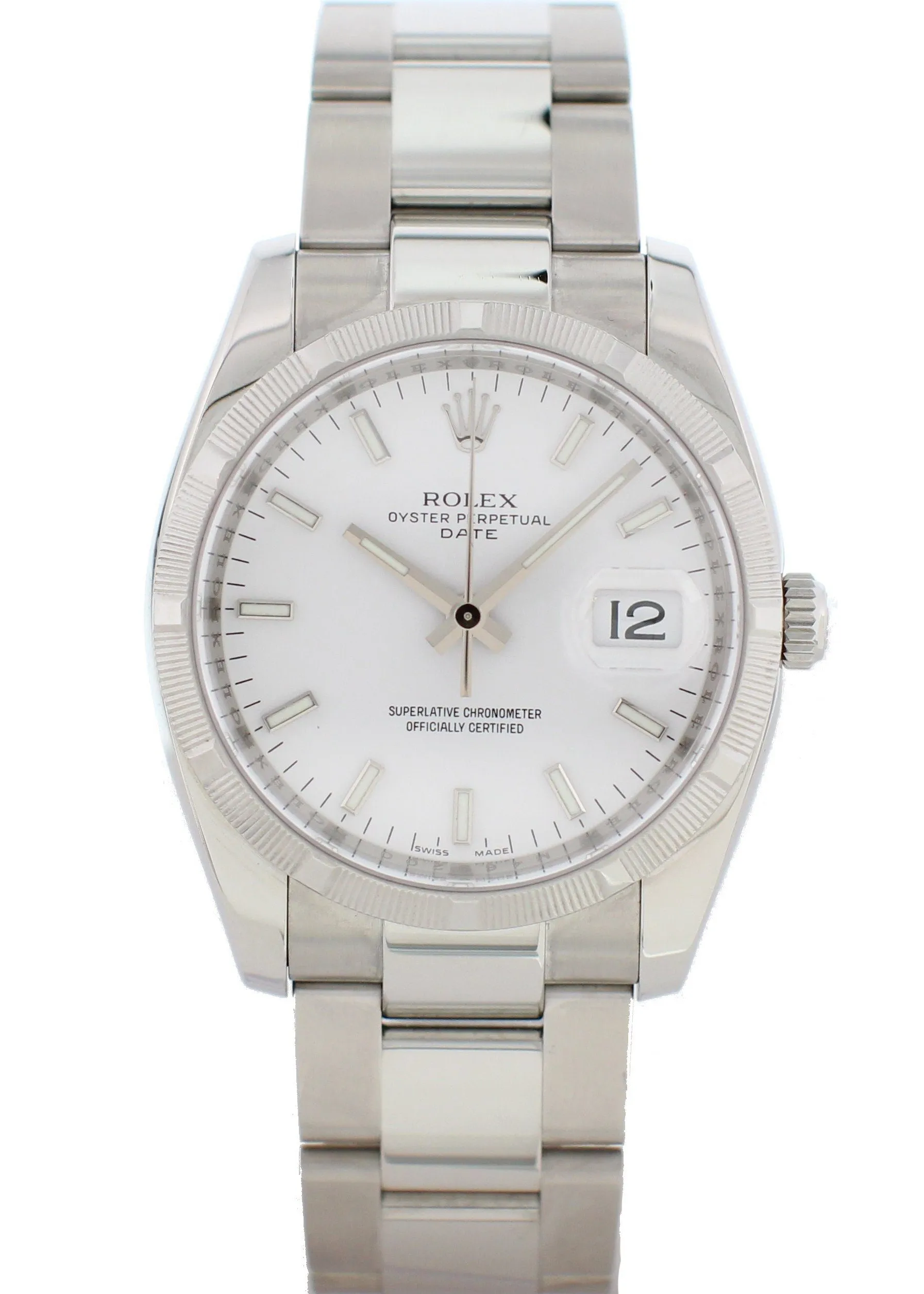 Rolex Oyster Perpetual Date 115210 Mens Watch