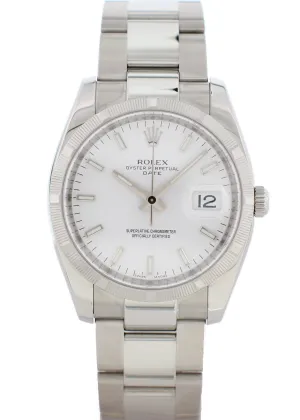 Rolex Oyster Perpetual Date 115210 Mens Watch