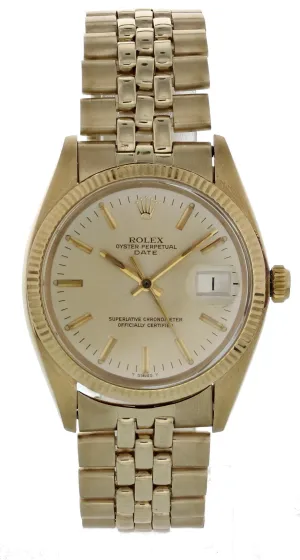 Rolex Oyster Perpetual Date 1500 14K Yellow gold