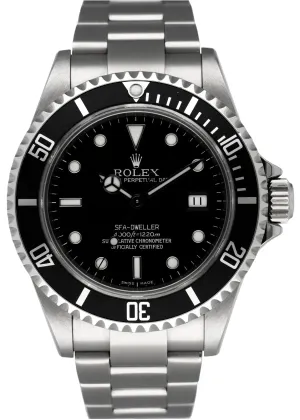 Rolex Oyster Perpetual Sea-Dweller 16600 Mens Watch Box & Papers