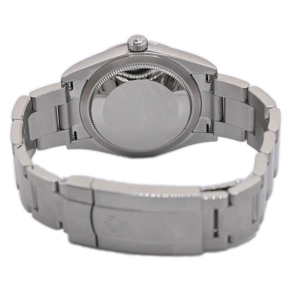 Rolex Oyster Perpetual Stainless Steel 34mm Silver Stick Dial Watch Ref# 124200