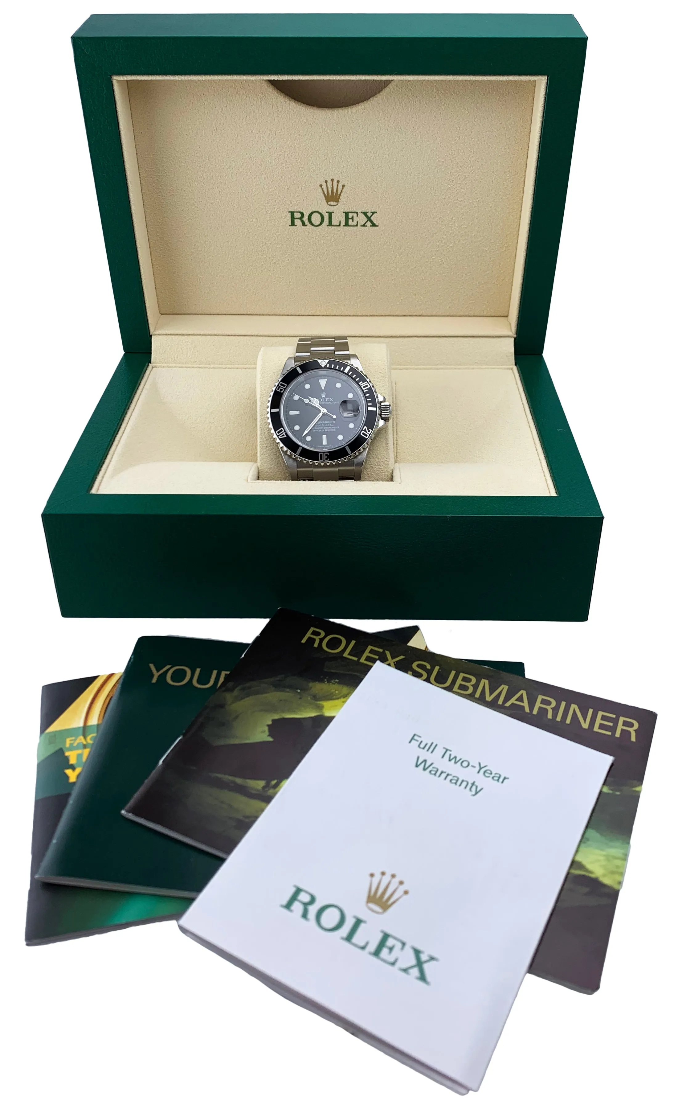 Rolex Oyster Perpetual Submariner 16610 Mens Watch Box & Papers