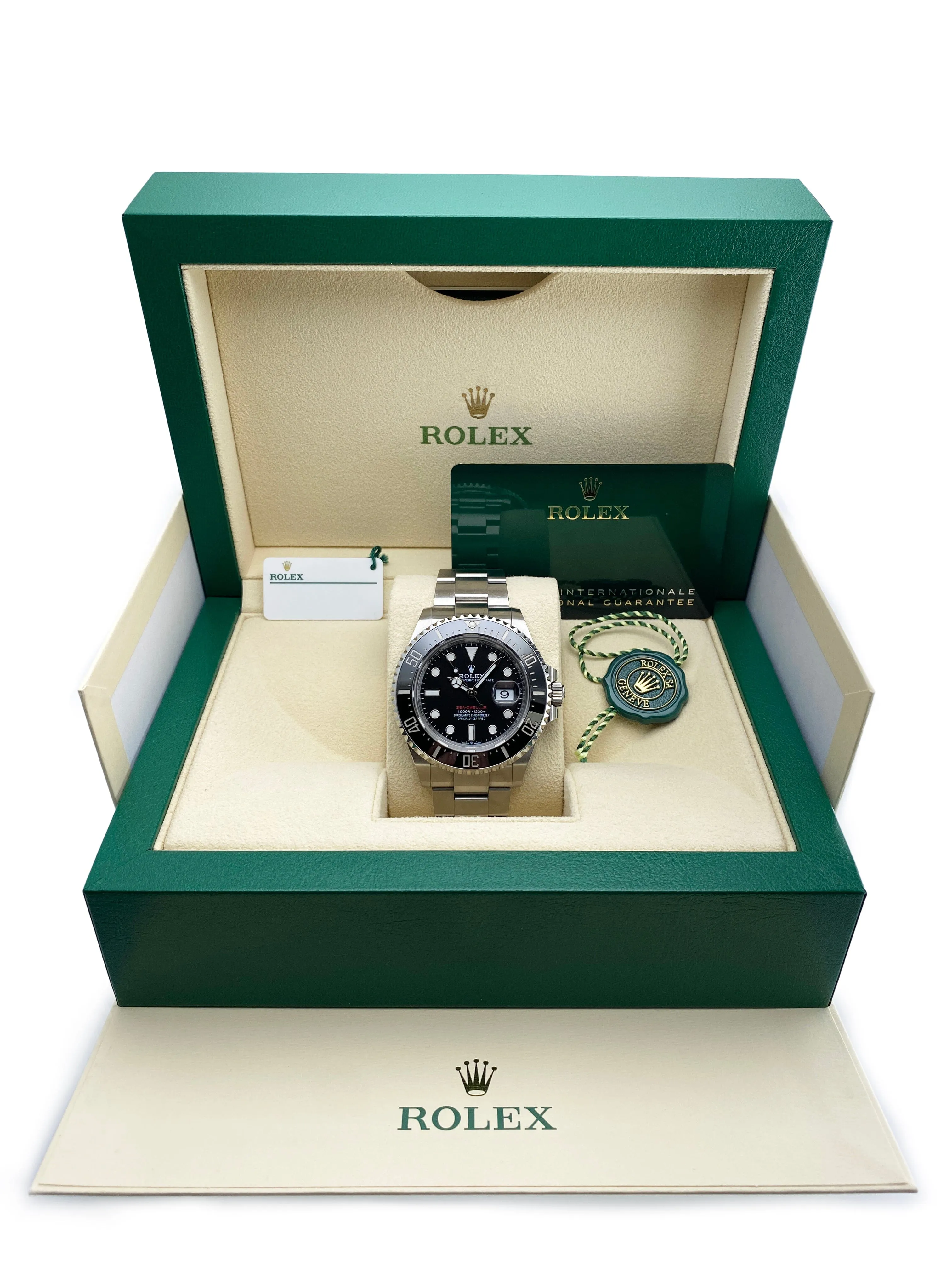 Rolex Sea-Dweller 126600 Black Dial Mens Watch Box Papers