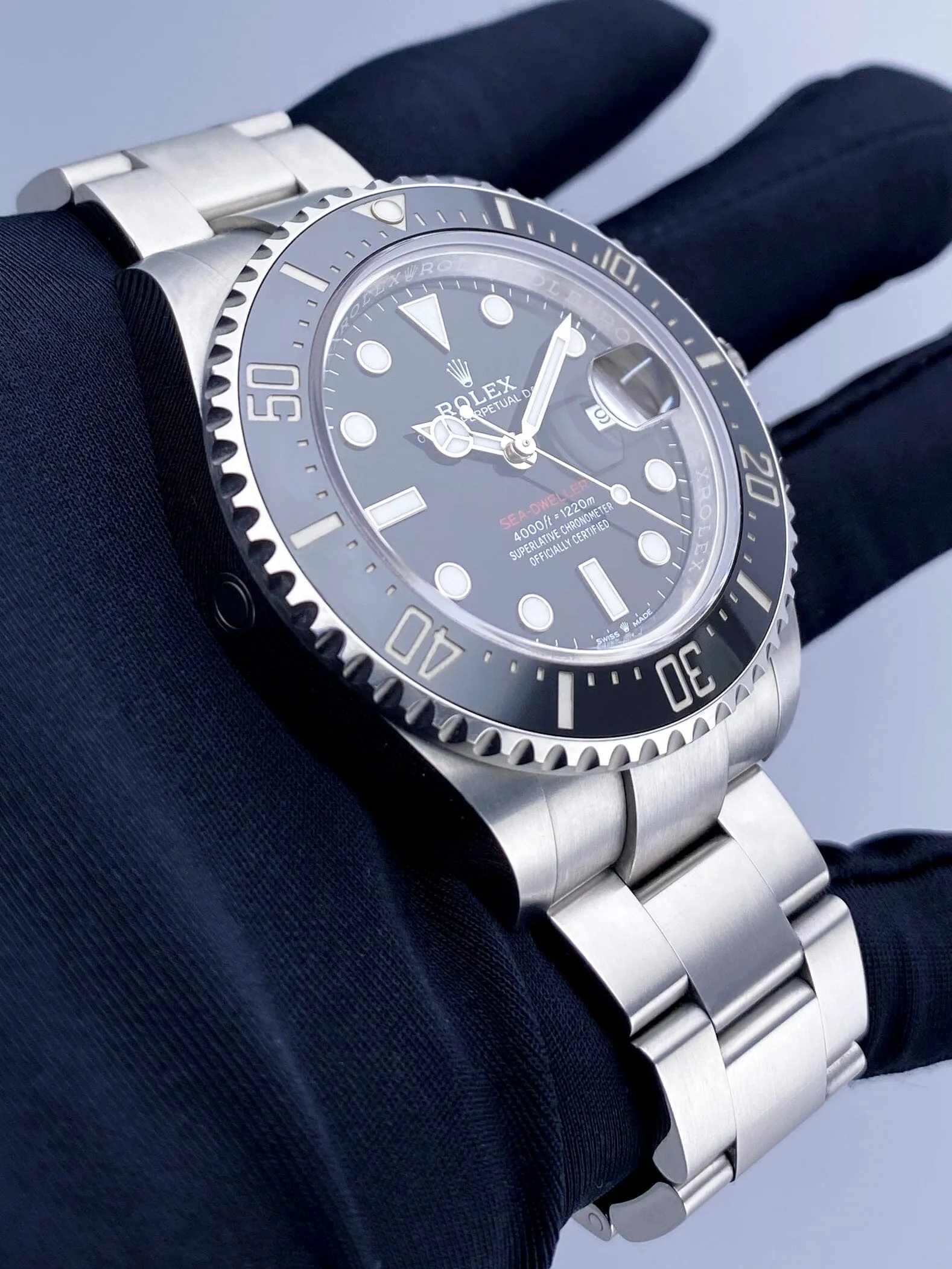 Rolex Sea-Dweller 126600 Black Dial Mens Watch Box Papers