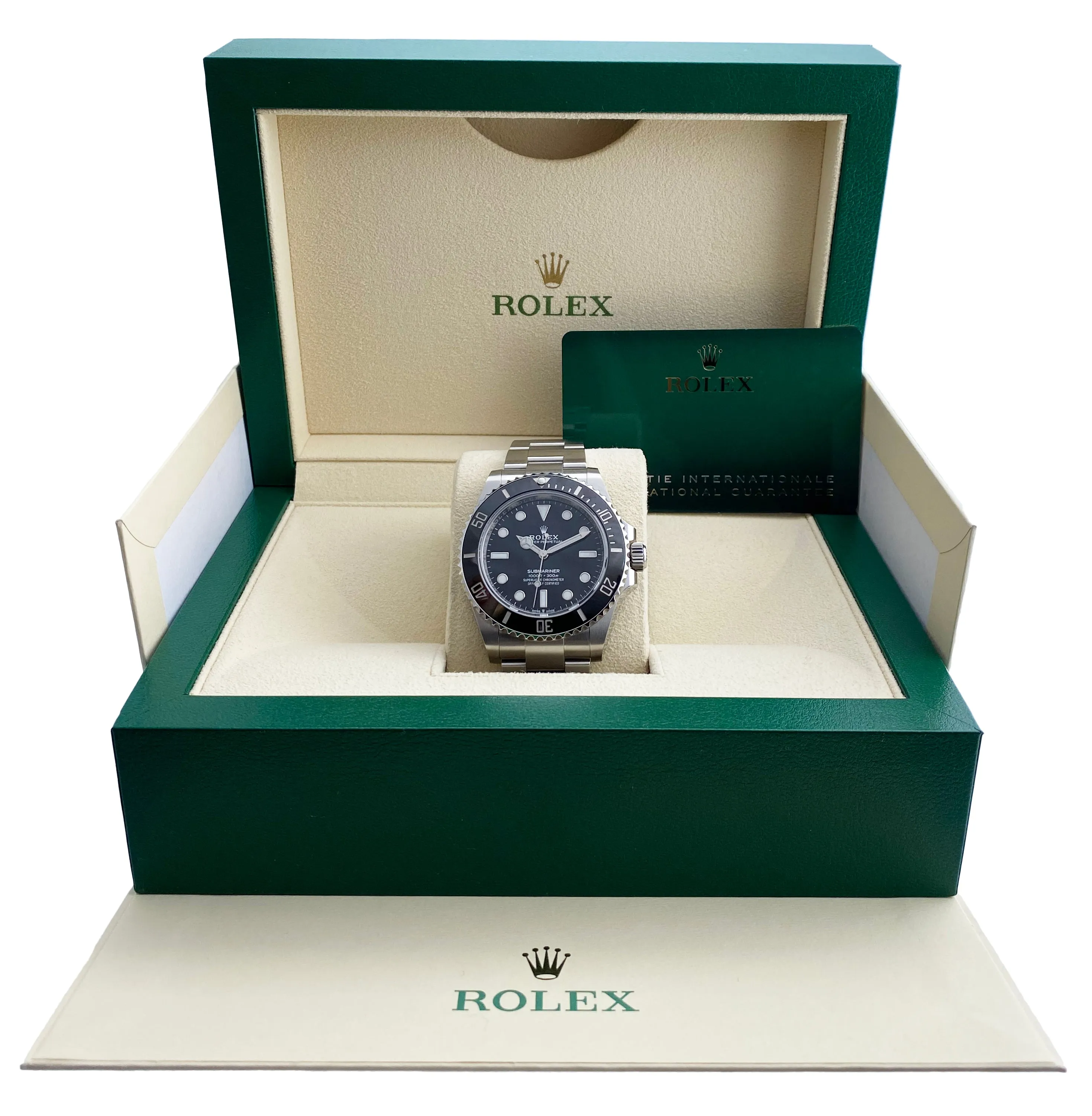 Rolex Submariner 124060 Mens Watch Box & Papers