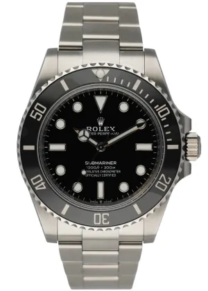 Rolex Submariner 124060 Mens Watch Box & Papers