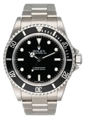 Rolex Submariner 14060M No Date W/Service Card