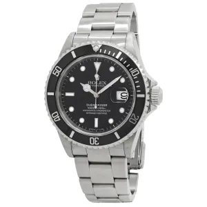 Rolex Submariner 16610 with holes Black Dial Automatic Men's Watch