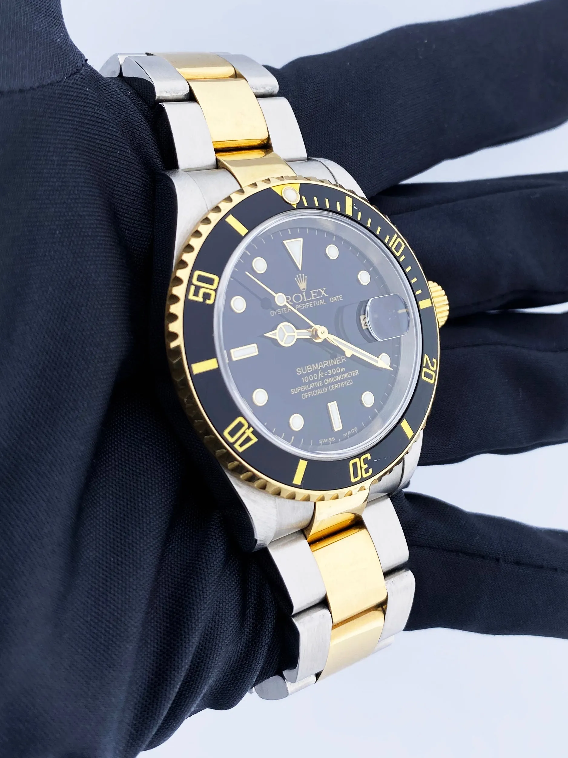 Rolex Submariner Date 16613 Black Dial Mens Watch