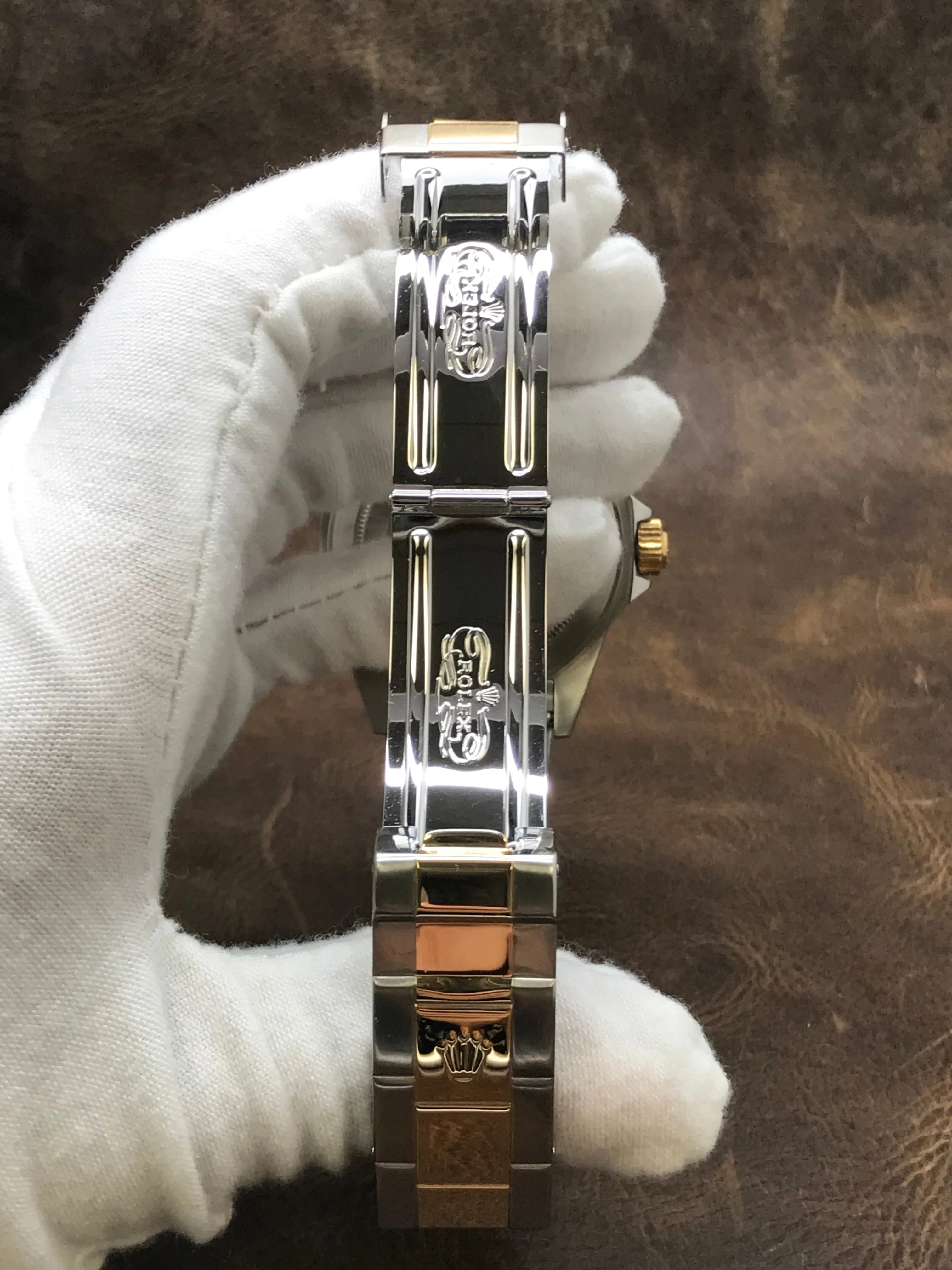 Rolex Submariner Date 16613 Serti Silver Diamond Dial Automatic Men's Watch