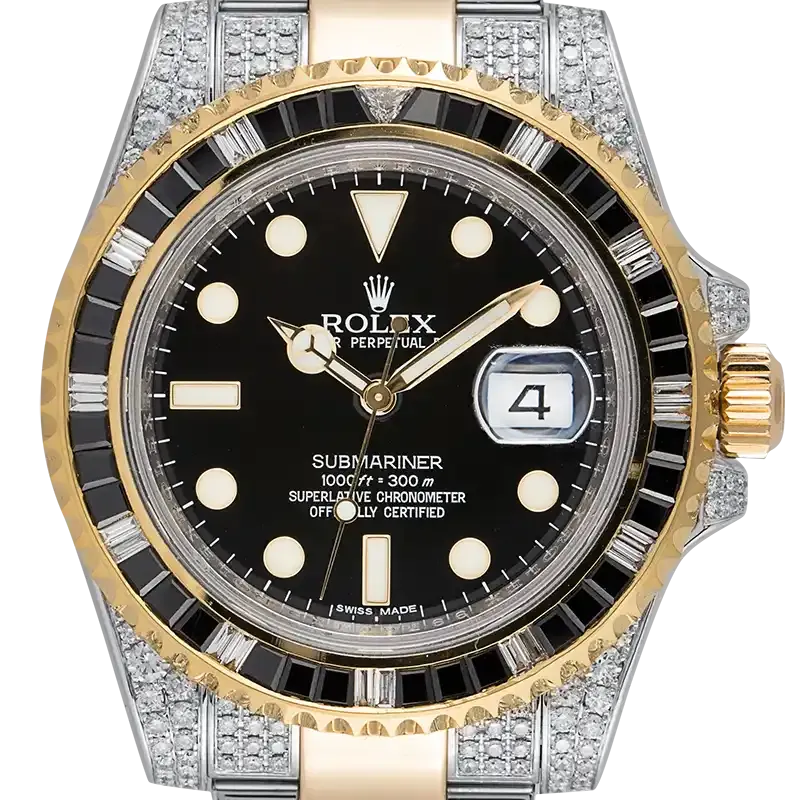 Rolex Submariner Date Steel and 18ct Yellow Gold Diamond Set 116613LN