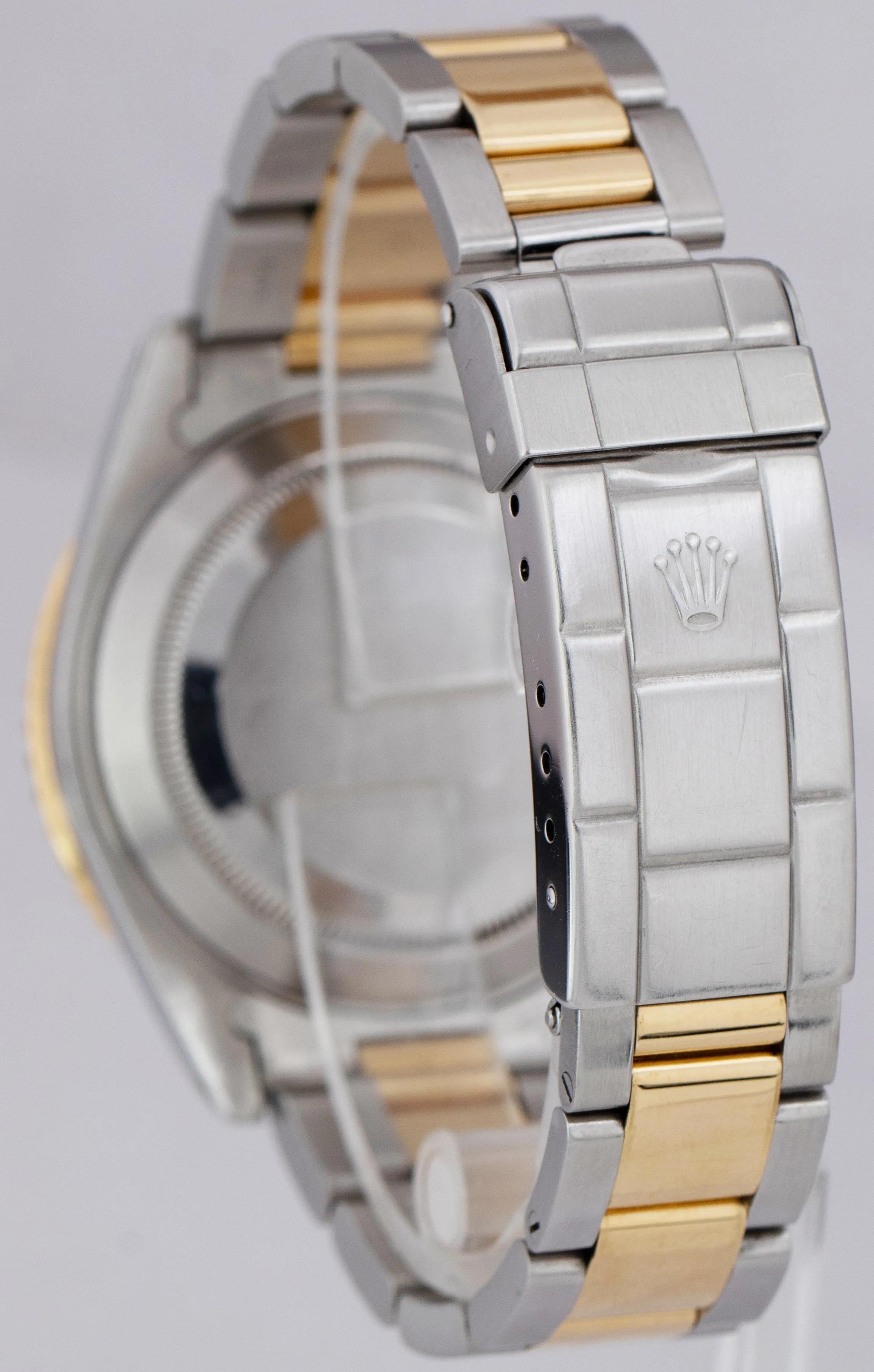 Rolex Submariner Date Two-Tone Gold Stainless Serti Champagne Watch 16613 B P