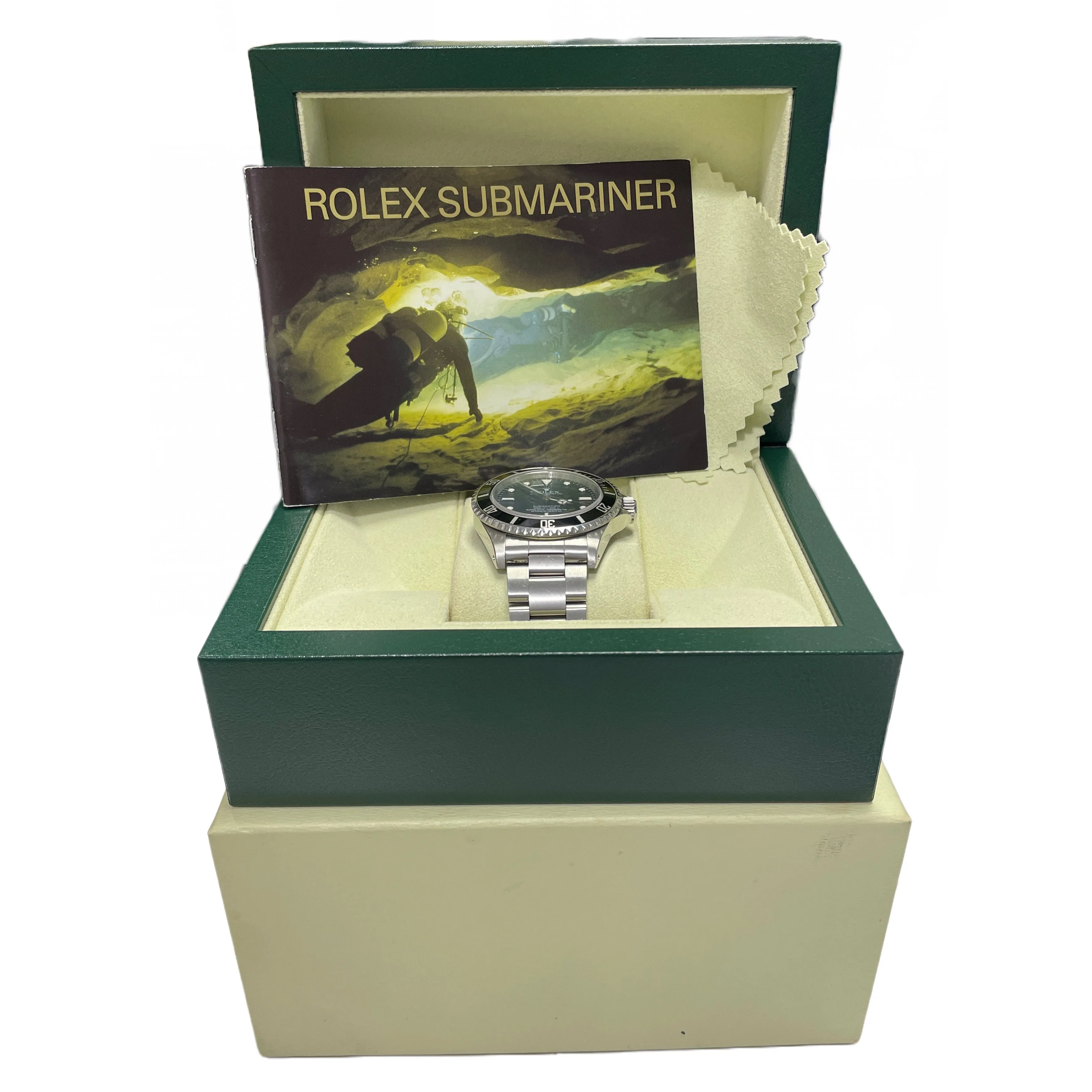 Rolex Submariner No-Date RANDOM SERIAL Steel 4 LINE Black REHAUT 40mm 14060 BOX