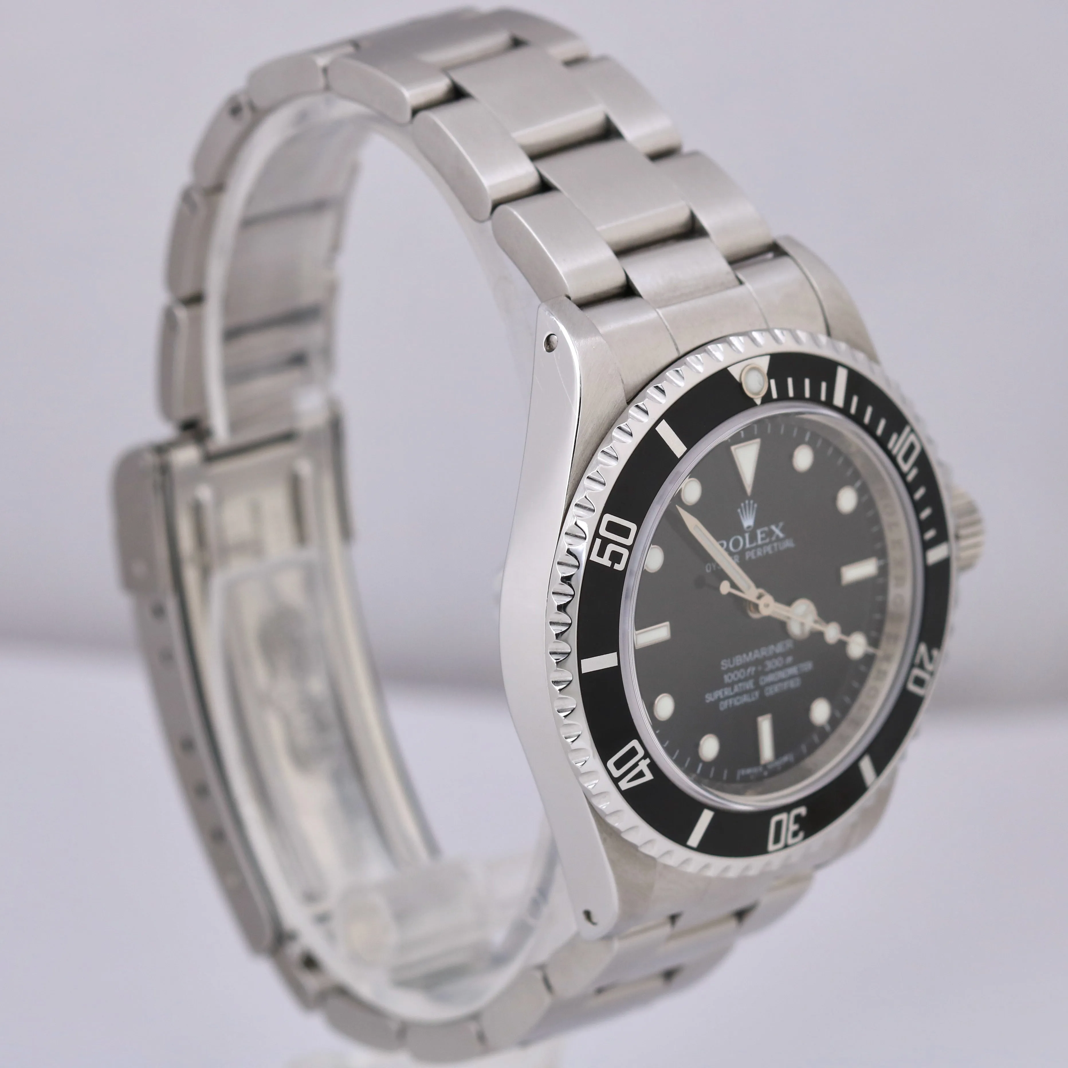 Rolex Submariner No-Date RANDOM SERIAL Steel 4 LINE Black REHAUT 40mm 14060 BOX