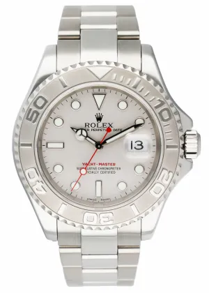 Rolex Yacht Master 16622 Platinum Bezel Watch Box Papers