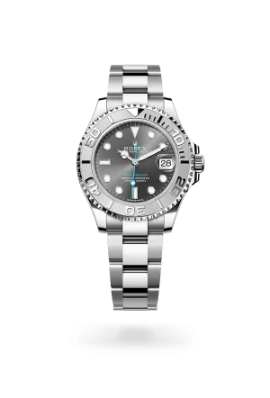 Rolex Yacht-Master 37 in Rolesium - combination of Oystersteel and platinum, M268622-0002 | Schwanke-Kasten Jewelers