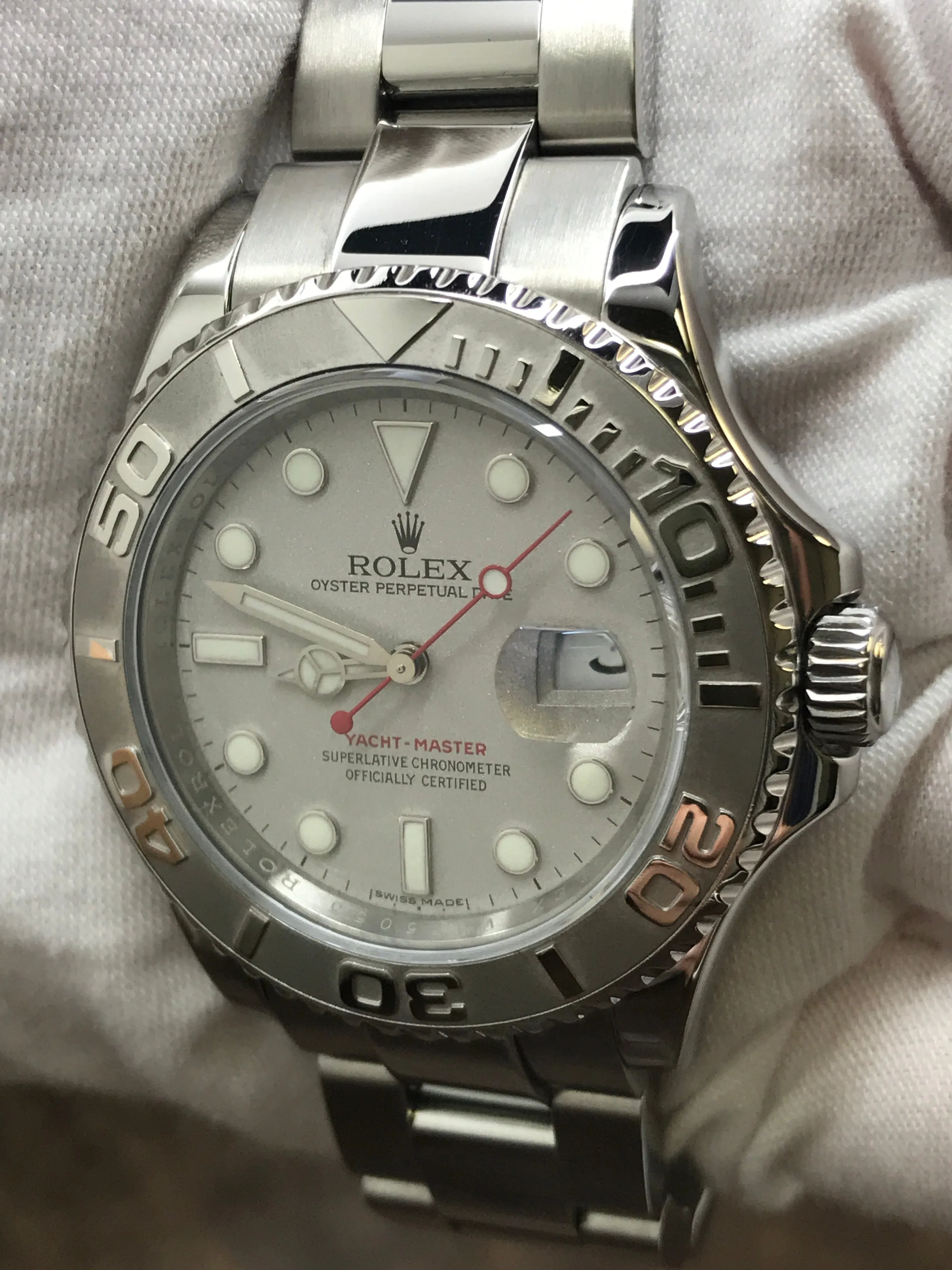 Rolex Yacht-Master 40mm 16622 Silver Dial Automatic Men's Watch