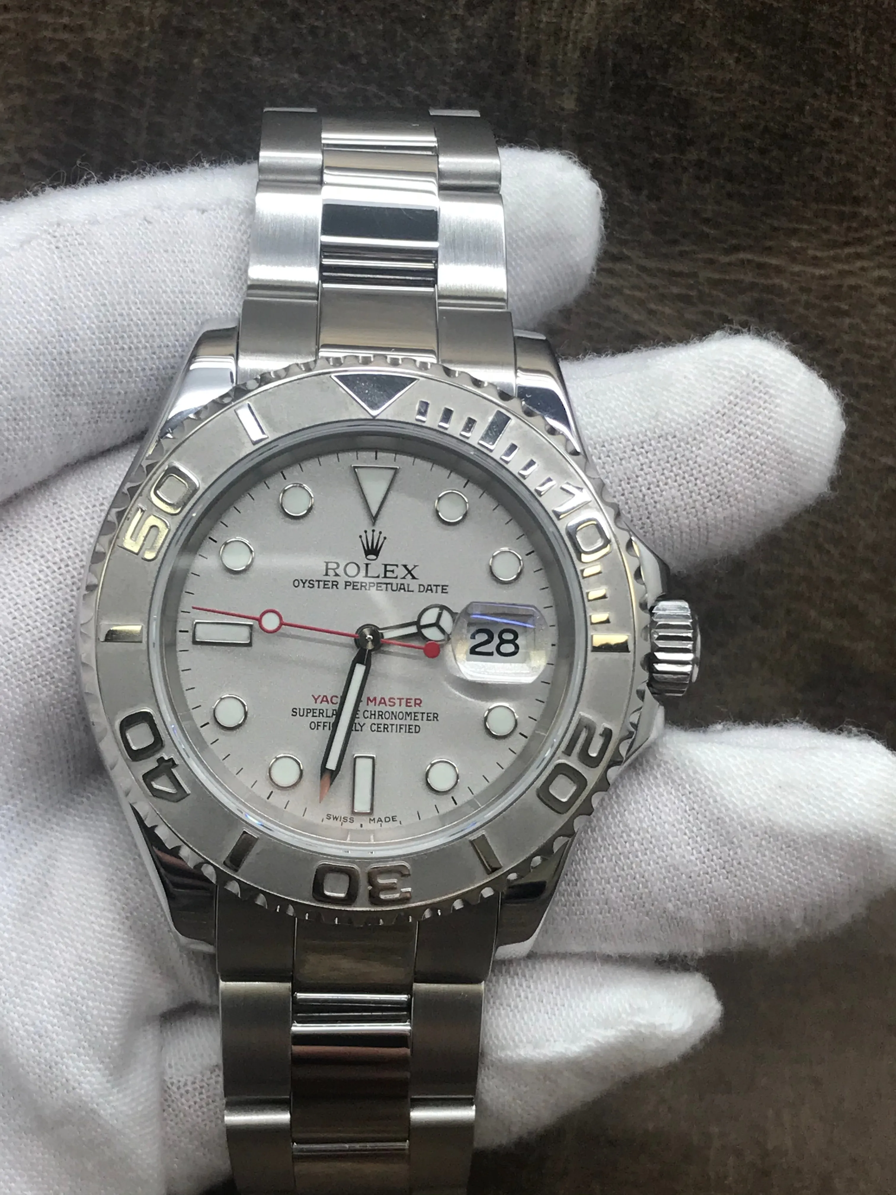 Rolex Yacht-Master 40mm 16622 Silver Dial Automatic Men's Watch