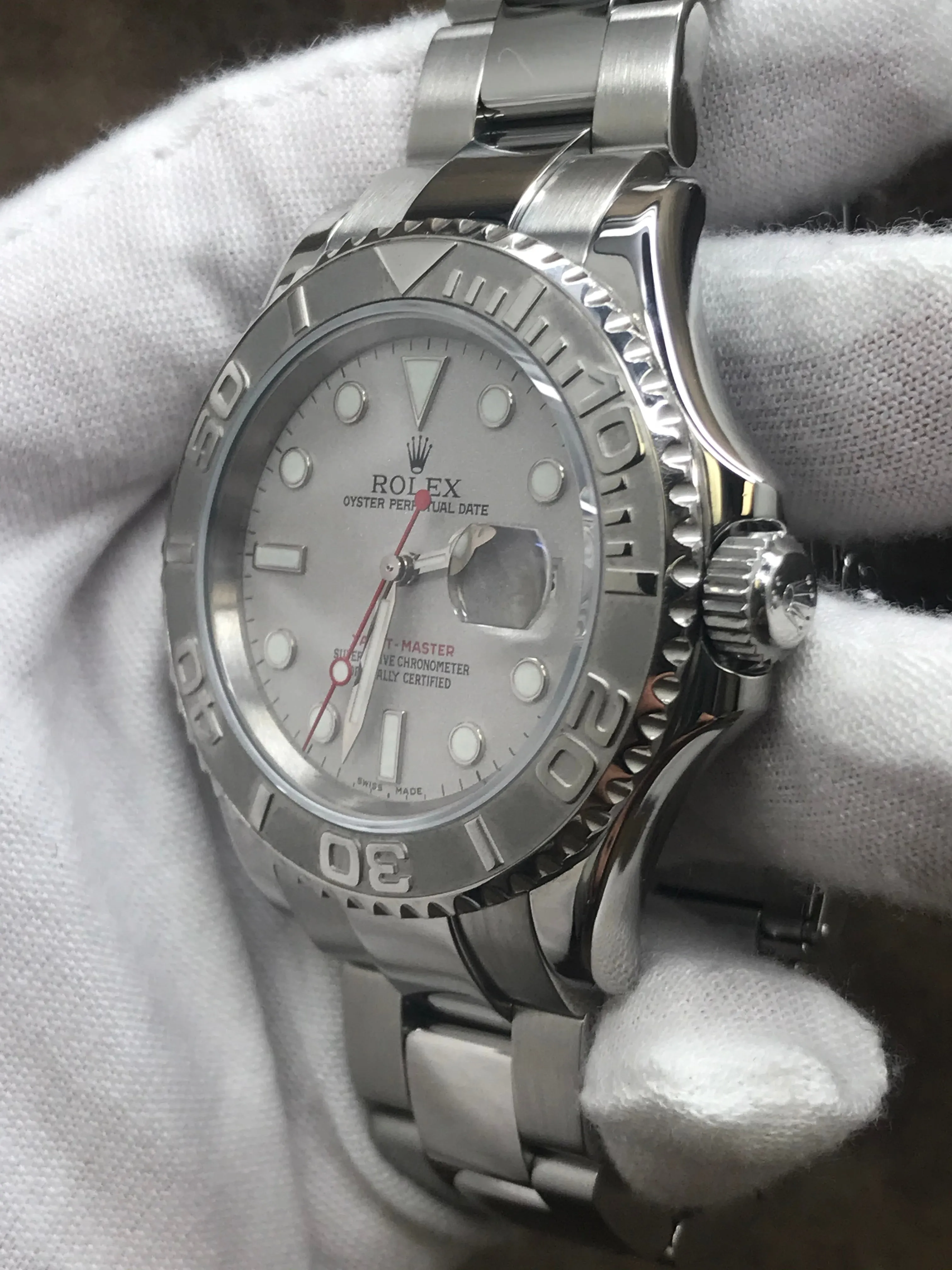 Rolex Yacht-Master 40mm 16622 Silver Dial Automatic Men's Watch