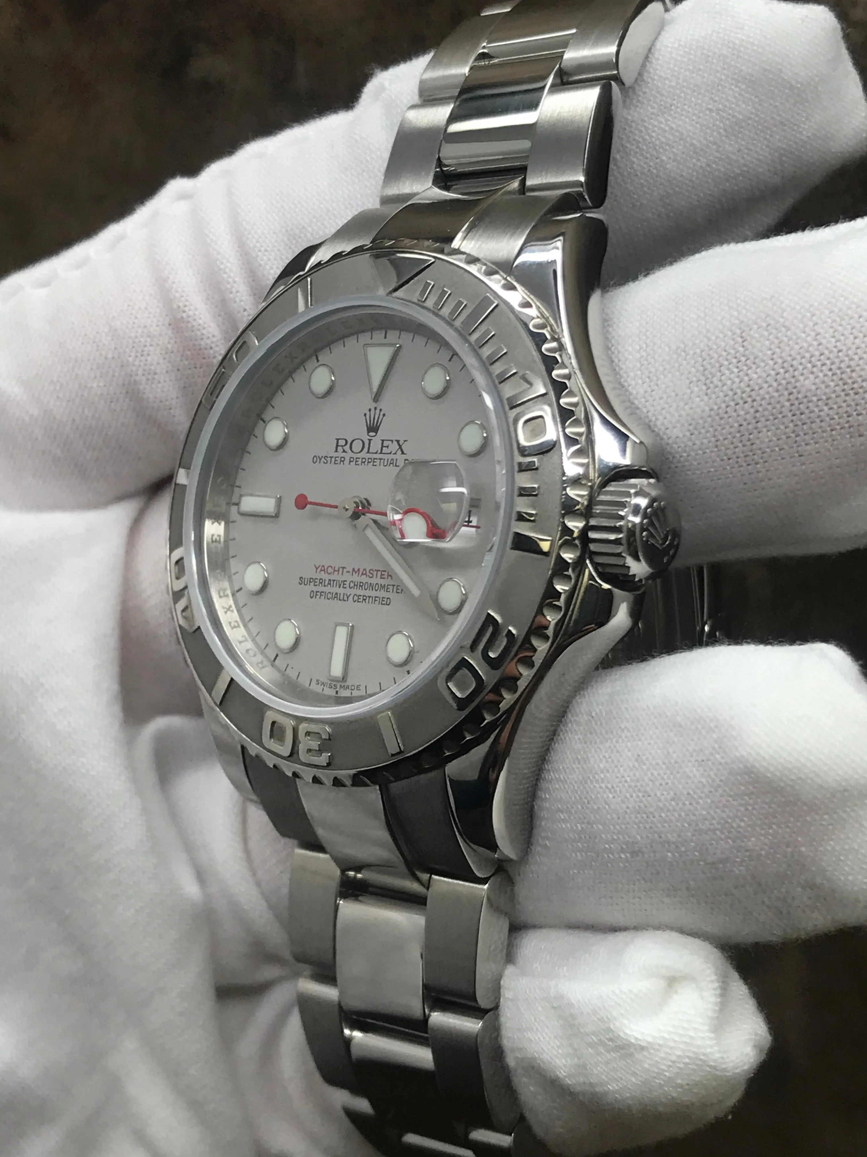 Rolex Yacht-Master 40mm 16622 Silver Dial Automatic Men's Watch