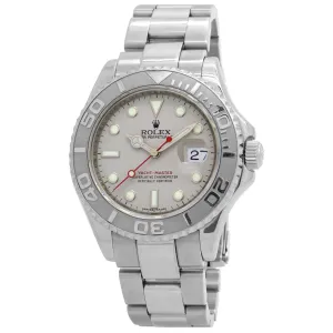 Rolex Yacht-Master 40mm Platinum Bezel 16622 Grey Dial Automatic Men's Watch