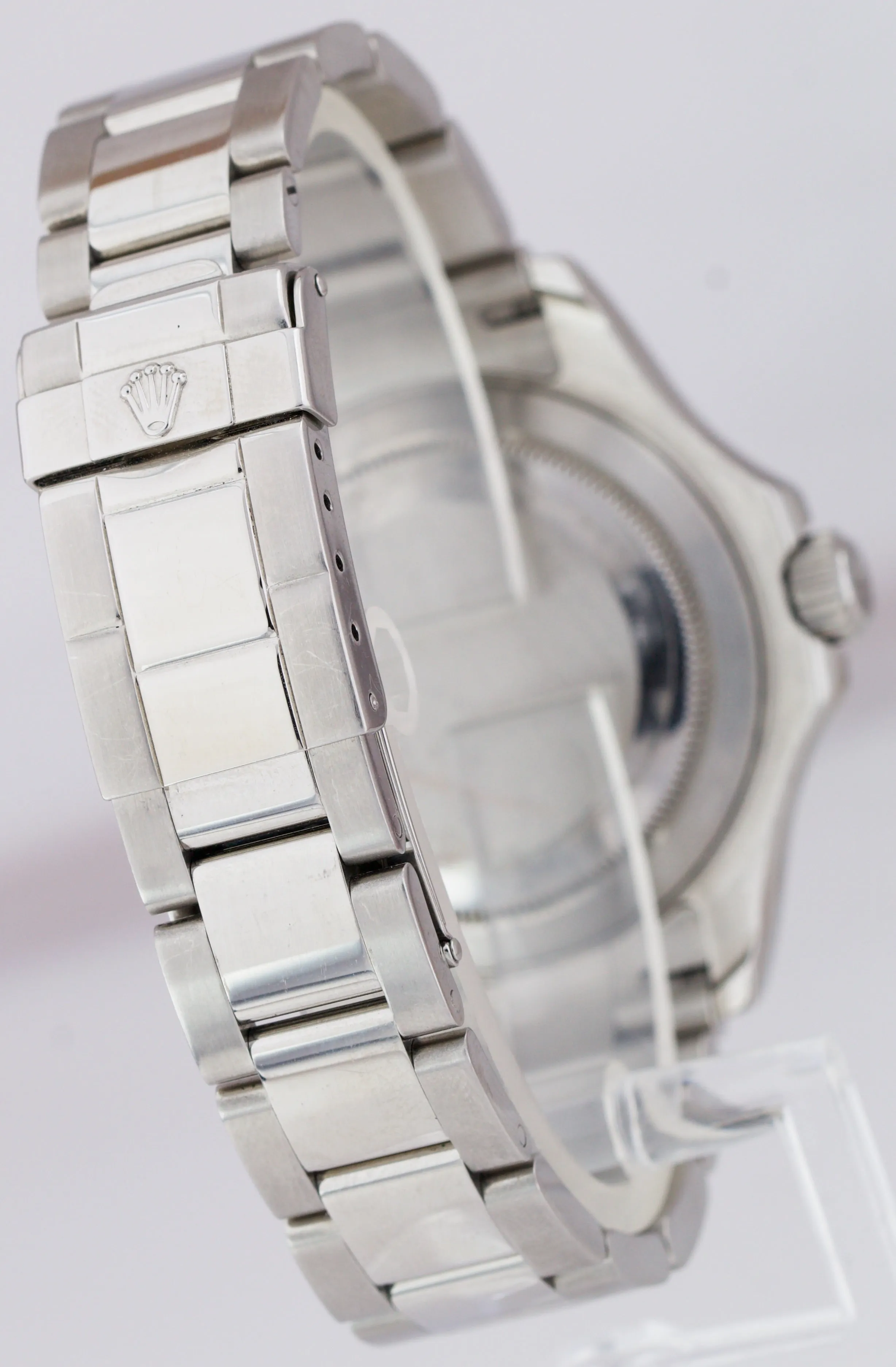 Rolex Yacht-Master ENGRAVED REHAUT Stainless Platinum 40mm Date Watch 16622
