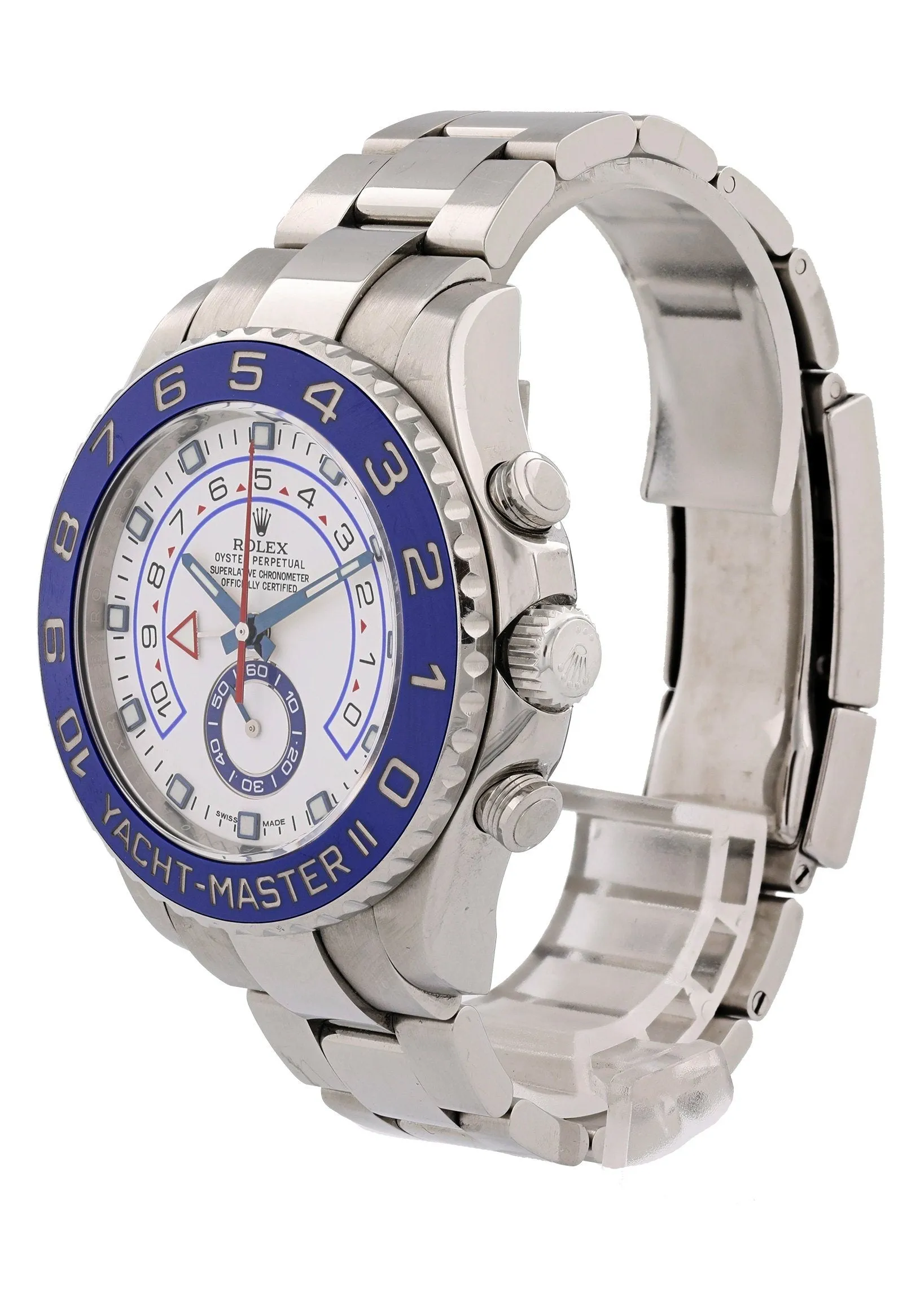 Rolex Yacht-Master II Steel Blue Ceramic Bezel 116680 Box Papers