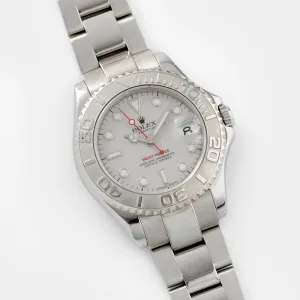 Rolex Yacht Master Mid Size Steel Reference 168622 Punched Papers