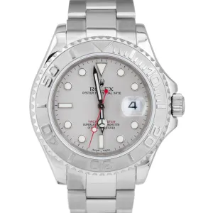 Rolex Yacht-Master Stainless Steel Platinum 40mm Oyster Automatic Watch 16622