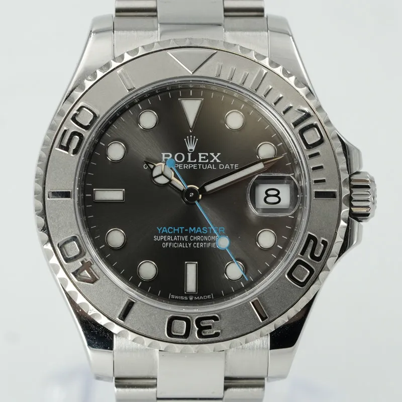Rolex Yachtmaster 116622 Dark Rhodium Dial w. Platinum Bezel 37mm