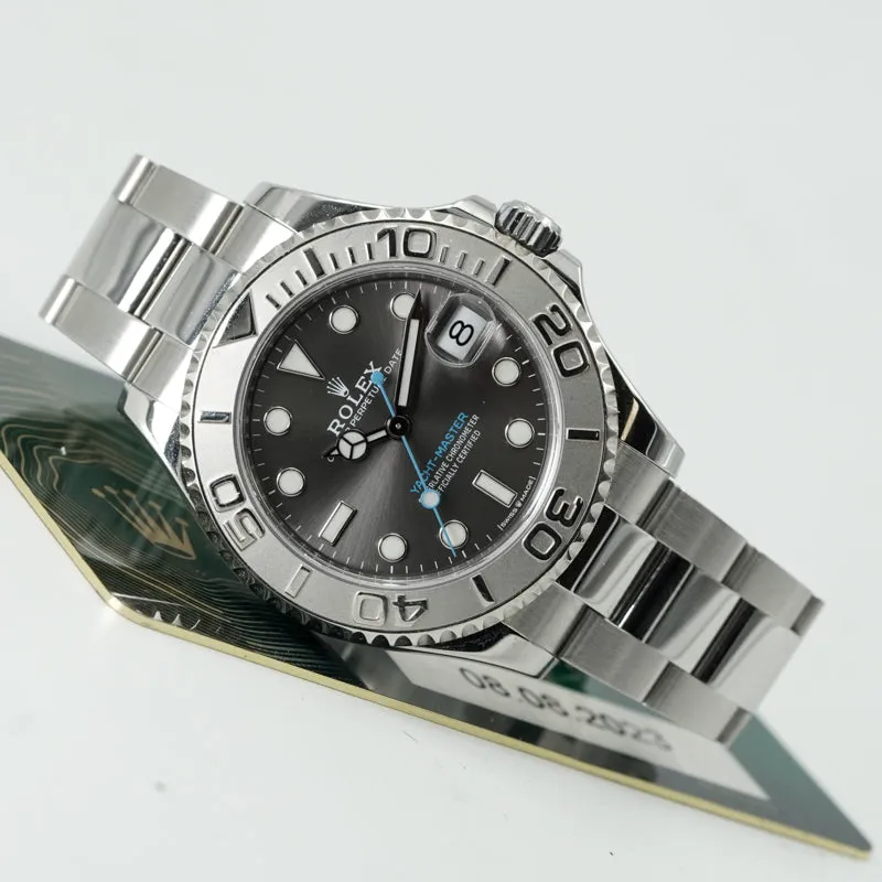 Rolex Yachtmaster 116622 Dark Rhodium Dial w. Platinum Bezel 37mm