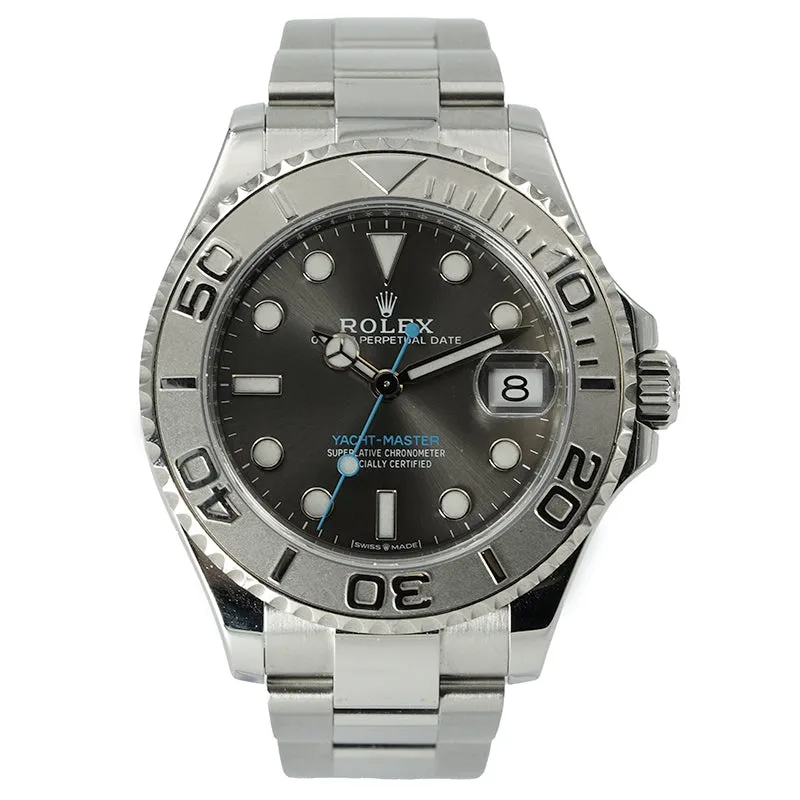 Rolex Yachtmaster 116622 Dark Rhodium Dial w. Platinum Bezel 37mm
