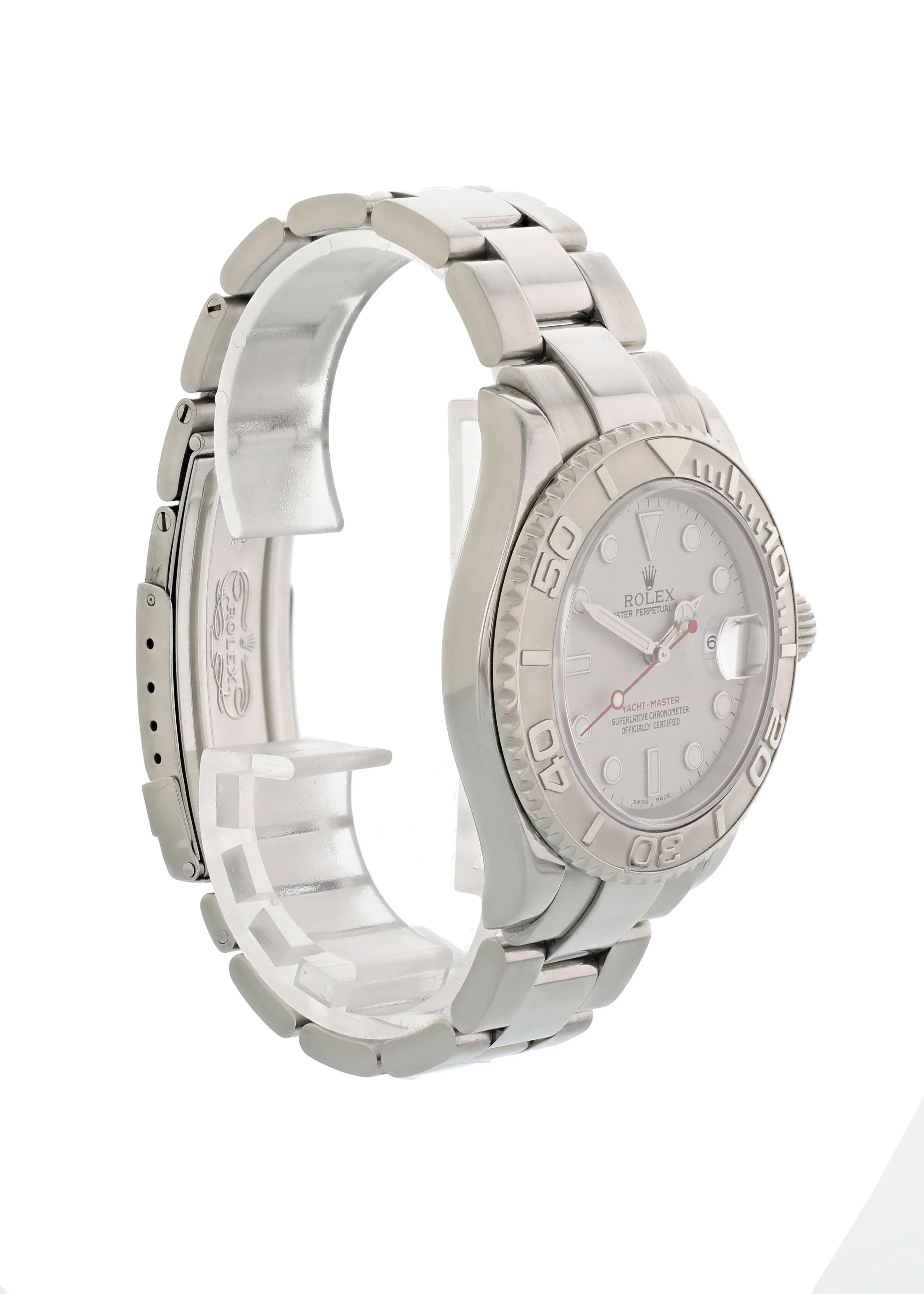 Rolex Yatch-Master 16622 Platinum Bezel Mens Watch